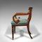 Antique English Scroll Arm Desk Chair, 1820s, Image 4