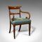 Antique English Scroll Arm Desk Chair, 1820s 1