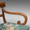 Antiker englischer Schreibtischstuhl mit Rollen, 1820er 9
