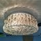 Small Portuguese Clear Round Glass Ceiling lamp, 1970s 3