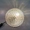 Small Portuguese Clear Round Glass Ceiling lamp, 1970s 6