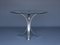 Vintage Metal & Glass Dining Table, 1960s, Image 1