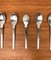Mid-Century Danish Minimalist Metal Spoons, 1960s, Set of 10 5
