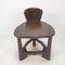 Mesa y silla Mid-Century de madera, años 50. Juego de 2, Imagen 13