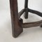 Mid-Century Wooden Chair & Table, 1950s, Set of 2, Image 18