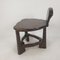 Table et Chaise Mid-Century en Bois, 1950s, Set de 2 14
