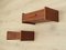 Danish Teak Hanging Drawers, 1970s, Set of 2 3