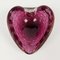 Cuenco o cenicero Bullicante de cristal de Murano en forma de corazón, años 60, Imagen 6