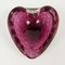 Heart Shaped Bullicante Murano Glass Bowl or Ashtray, Italy, 1960s 6