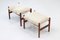 Stools with Sheepskin by Hugo Frandsen, Set of 2 2