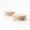 Travertine Side Tables by P. A. Giusti & E. Di Rosa for Up & Up, Set of 2 5