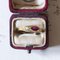 Anillo vintage de oro de 18 quilates con rubíes y diamantes, años 60, Imagen 2