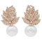 14 Carat Rose Gold, South-Sea Pearls and Diamonds Earrings, Set of 2, Image 1