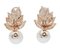 Boucles d'Oreilles en Or Rose 14 Carats, Perles des Mers du Sud et Diamants, Set de 2 3