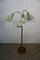 Vintage Floor Lamp with Colorful Fabric Shades, 1950s, Image 3