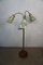 Vintage Stehlampe mit bunten Stoffschirmen, 1950er 3