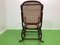 Rocking Chair Vintage avec Tressage Viennois de Thonet 5