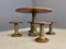 Vintage Ship Table and Stools, 1950s, Set of 5 2