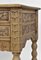 Scrivania antica in legno di quercia sbiancato intagliato di Hewetson, inizio XX secolo, Immagine 6