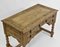 Antiker englischer Schreibtisch aus gebleichter geschnitzter Eiche mit Knieloch von Hewetson, 1900er 8