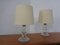Glass Table Lamps by Michael Bang for Holmegaard, 1970s, Set of 2 3