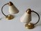 Mid-Century Modern Bedside Table or Wall Lamps, Germany 1950s, Set of 2 7
