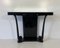 Mid-Century Italian Modern Black and Mirror Console Table, 1950s, Image 10