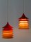 Pendant Lamps Duett by Bent Gantzel Boysen for Ikea Sweden, 1980s, Set of 2 2