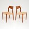 Vintage Danish Teak Chairs 71 by Niels Moller, Set of 2, Image 2