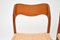 Vintage Danish Teak Chairs 71 by Niels Moller, Set of 2, Image 4