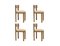 111 Dining Chairs by Federico Peri, Set of 4 1