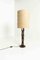 Table Lamp with Abstract Wooden Base, Germany, 1970s, Image 1