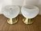 Italian Brass and Glass Lamps by Veart, 1970s, Set of 2, Image 1