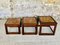 Mid-Century Danish Teak and Ceramic Nesting Tables, 1960s, Set of 3 3