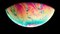 Torriphoto, abstrakter bunter Planet auf schwarzem Hintergrund, Fotopapier 1