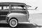 Skodonnell, Old Woodie Station Wagon With Surfboard, Photographic Paper, Image 1