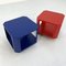 Colourful Side Tables on Wheels, 1980s, Set of 2 2