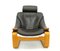 Swedish Leather Lounge Chair by Éke Fribytter for Nelo Kroken, 1970s, Image 9