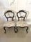 Antique Victorian Walnut Side Chairs, Set of 2 1