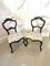 Chaises d'Appoint Victoriennes Antiques en Noyer, Set de 2 3