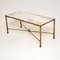 French Brass and Marble Coffee Table, 1950s 3