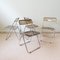 Chairs Plia by Giancarlo Piretti for Castelli, 1970s, Set of 4 3