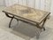 English Walnut Coffee Table with Glass Top, 1950s, Image 5