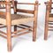 Cord and Wood Armchairs Attributed to Charles Dudouyt, 1950s, Set of 2, Image 3