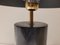 Mid-Century French Table Lamp in Dark Gray Marble with White Veining 9