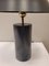 Mid-Century French Table Lamp in Dark Gray Marble with White Veining, Image 10
