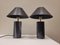 Mid-Century French Table Lamp in Dark Gray Marble with White Veining, Image 3