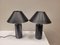 Mid-Century French Table Lamp in Dark Gray Marble with White Veining, Image 4