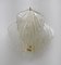 Art Déco Style Glass Leaf Wall Lamps, Italy, 1960s, Set of 2, Image 4