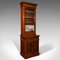 Tall Antique Victorian Bookcase Cabinet, England, 1860 3